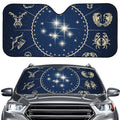 Zodiac Astrology Symbols Print Car Windshield Sun Shade