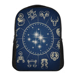 Zodiac Astrology Symbols Print Casual Backpack