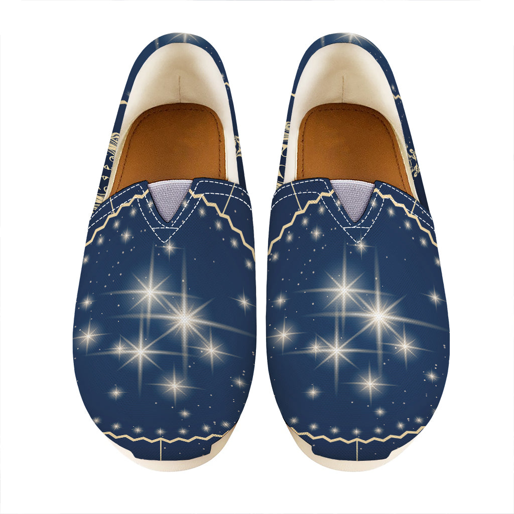 Zodiac Astrology Symbols Print Casual Shoes