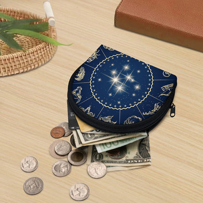 Zodiac Astrology Symbols Print Coin Purse
