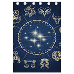 Zodiac Astrology Symbols Print Curtain