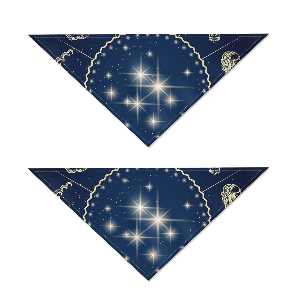Zodiac Astrology Symbols Print Dog Bandana