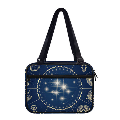 Zodiac Astrology Symbols Print Double Strap Bible Bag