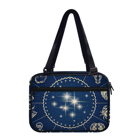 Zodiac Astrology Symbols Print Double Strap Bible Bag