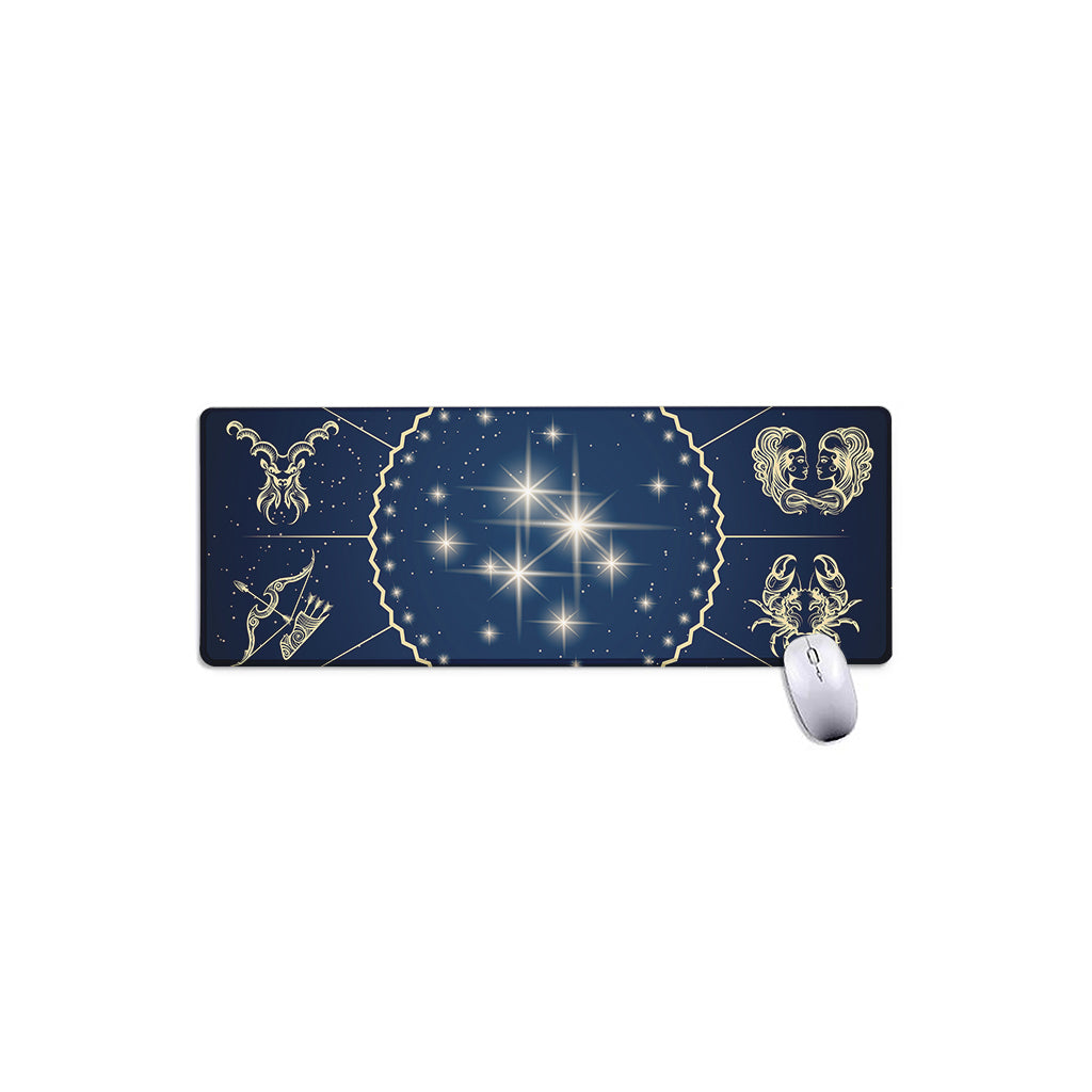 Zodiac Astrology Symbols Print Extended Mouse Pad