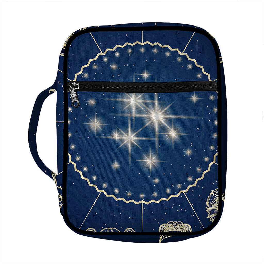 Zodiac Astrology Symbols Print Front Pocket Bible Bag