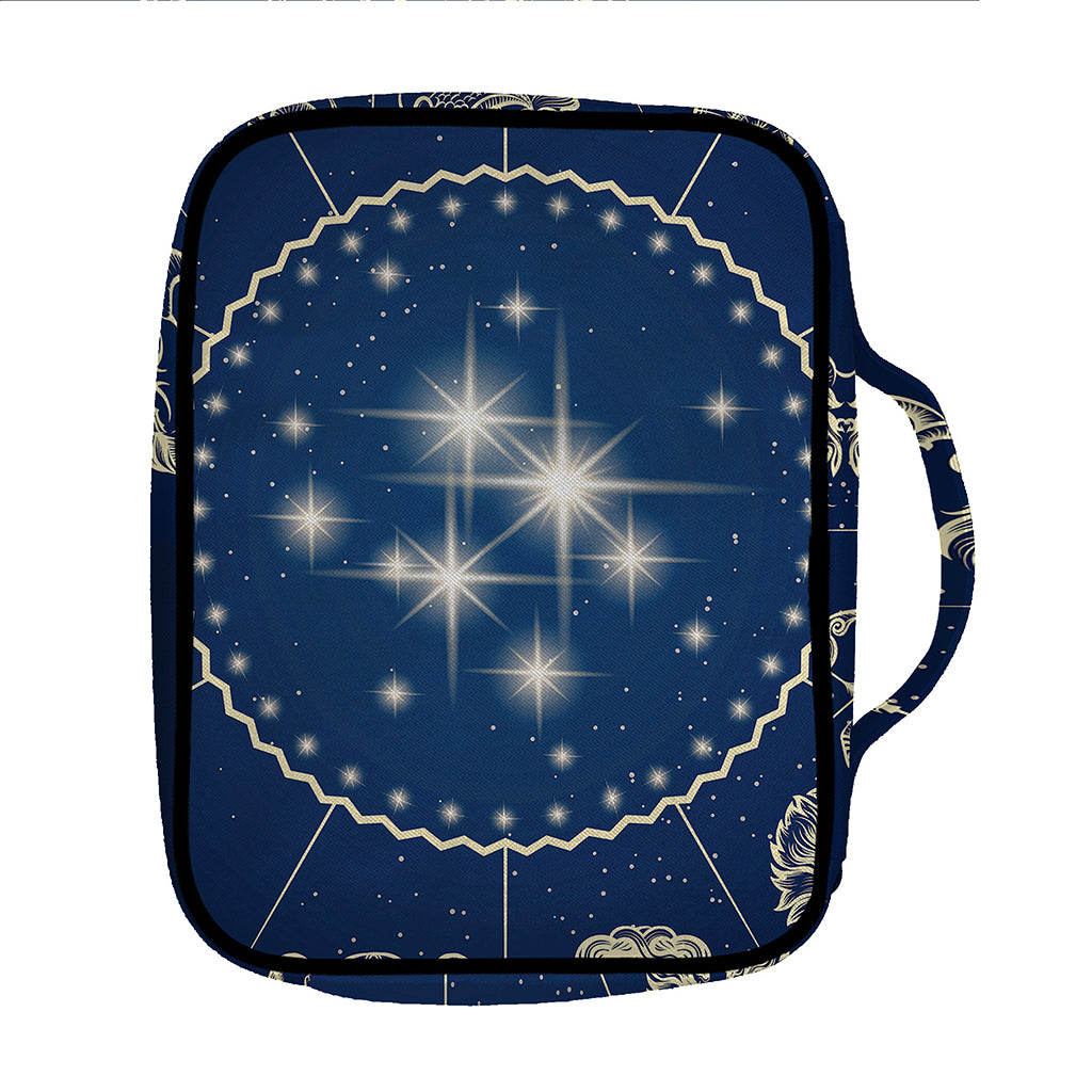 Zodiac Astrology Symbols Print Front Pocket Bible Bag