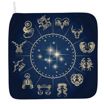 Zodiac Astrology Symbols Print Hand Towel