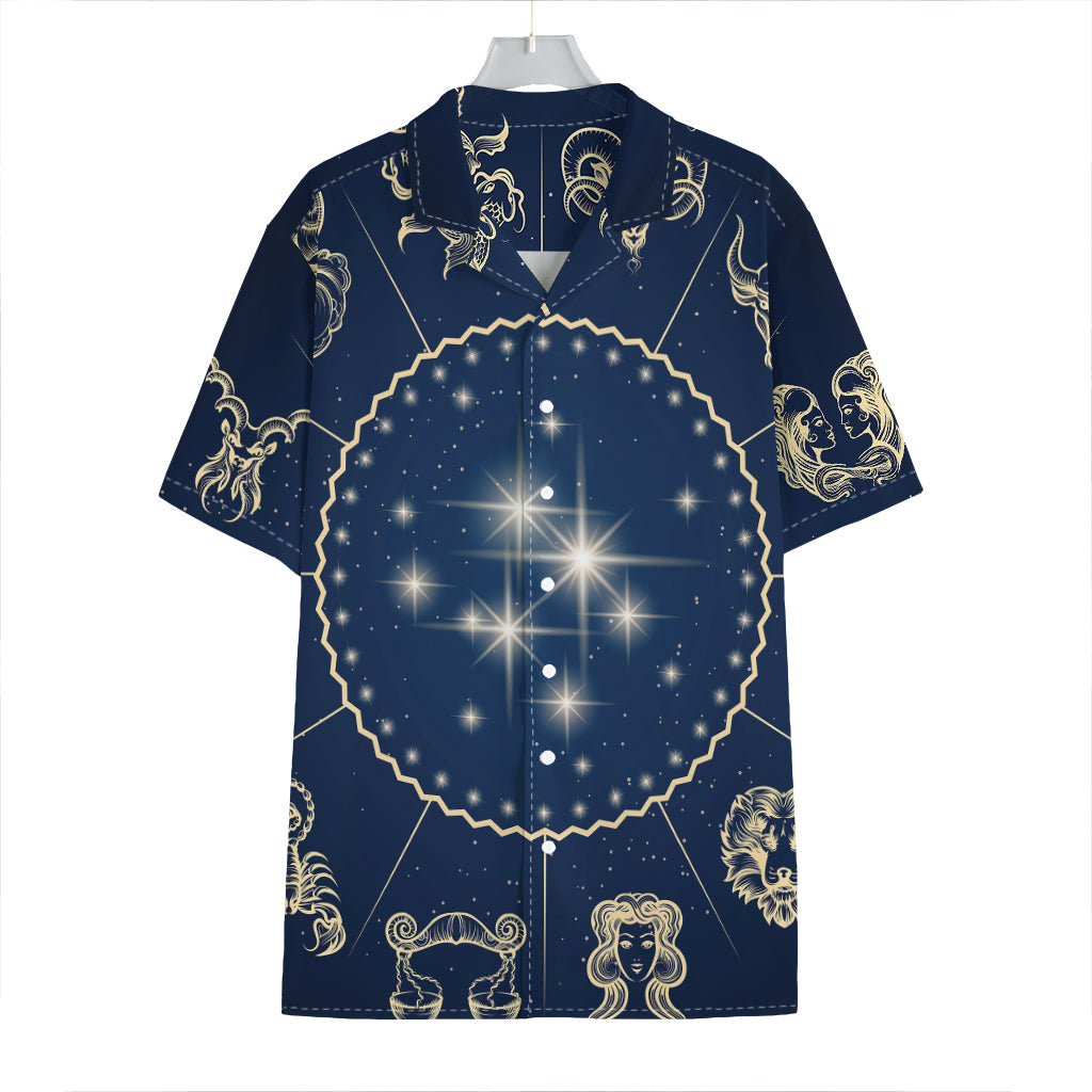 Zodiac Astrology Symbols Print Hawaiian Shirt