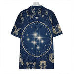 Zodiac Astrology Symbols Print Hawaiian Shirt