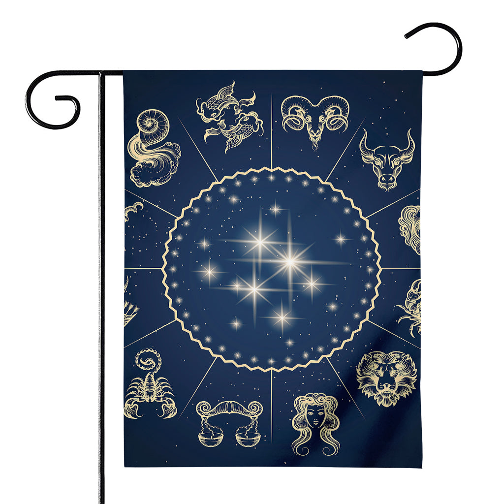 Zodiac Astrology Symbols Print House Flag