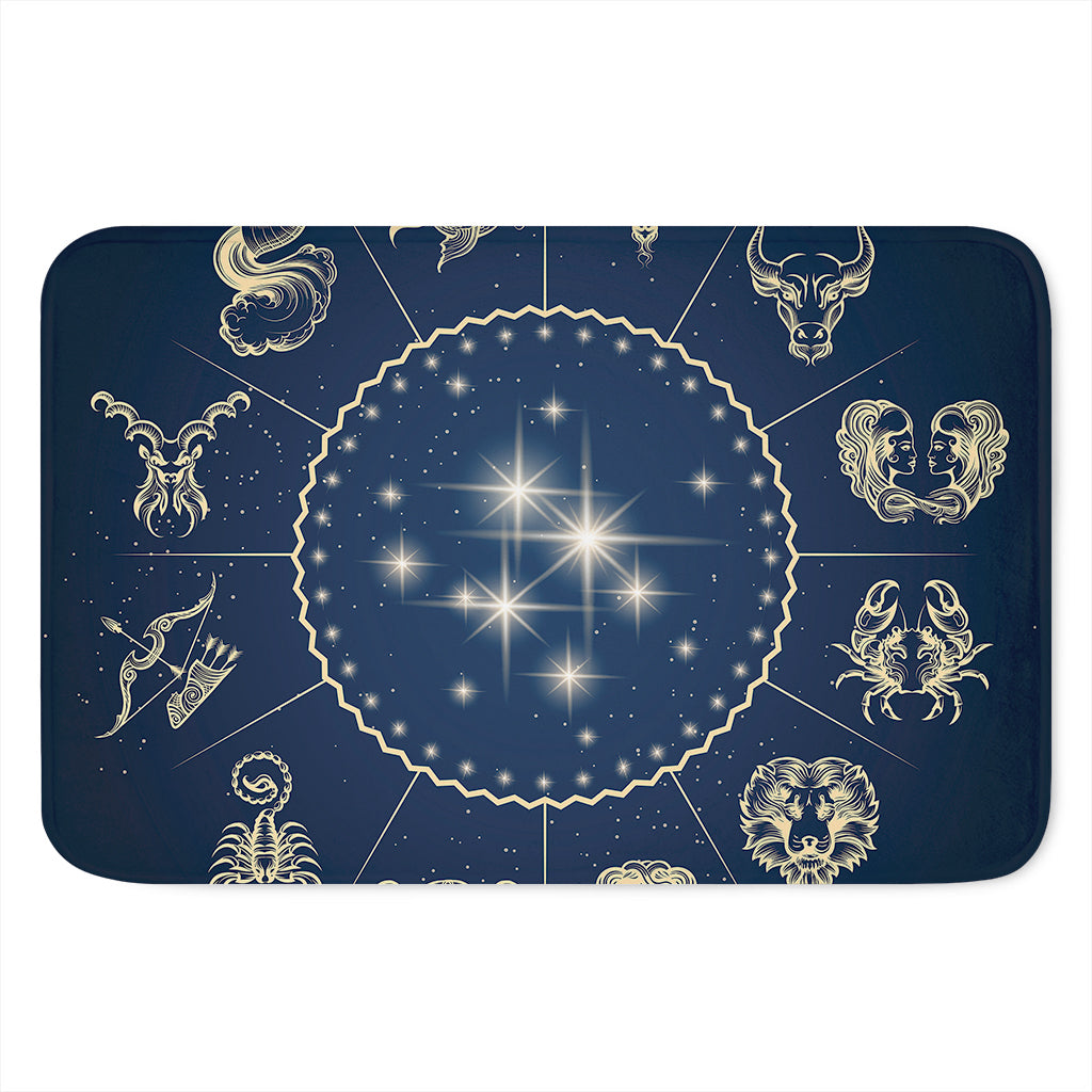 Zodiac Astrology Symbols Print Indoor Door Mat