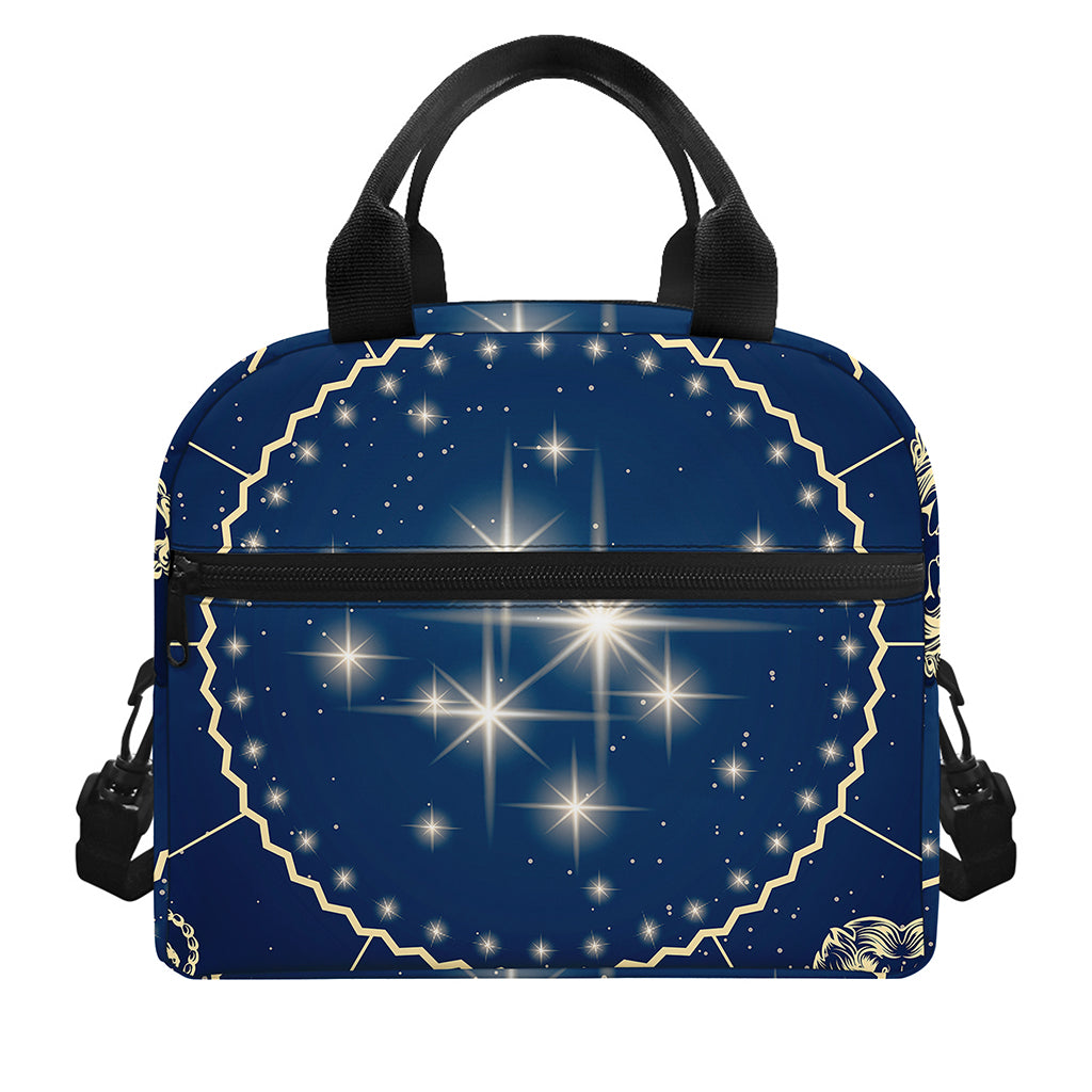 Zodiac Astrology Symbols Print Insulated Lunch Bag