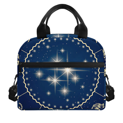 Zodiac Astrology Symbols Print Insulated Lunch Bag