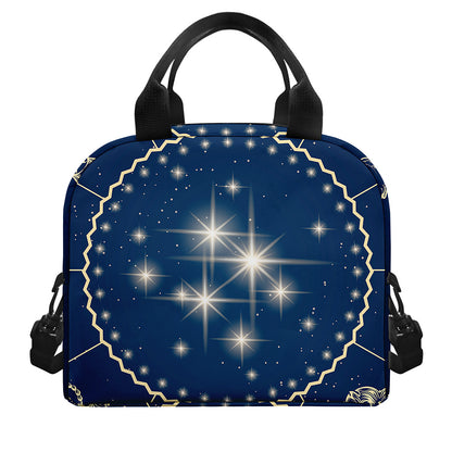 Zodiac Astrology Symbols Print Insulated Lunch Bag