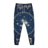 Zodiac Astrology Symbols Print Jogger Pants