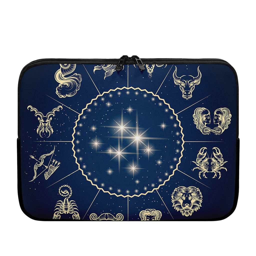 Zodiac Astrology Symbols Print Laptop Sleeve