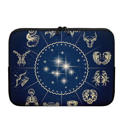 Zodiac Astrology Symbols Print Laptop Sleeve
