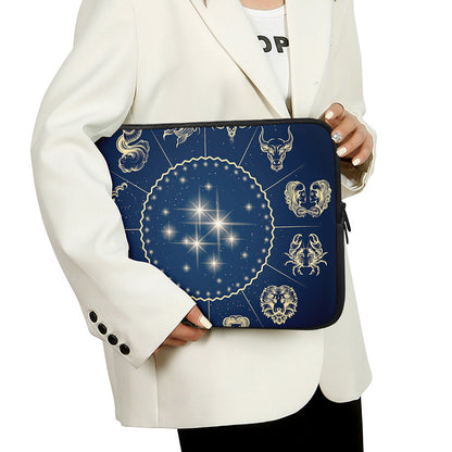 Zodiac Astrology Symbols Print Laptop Sleeve
