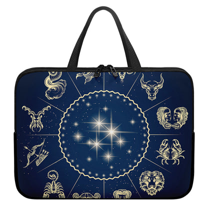 Zodiac Astrology Symbols Print Laptop Sleeve With Handle