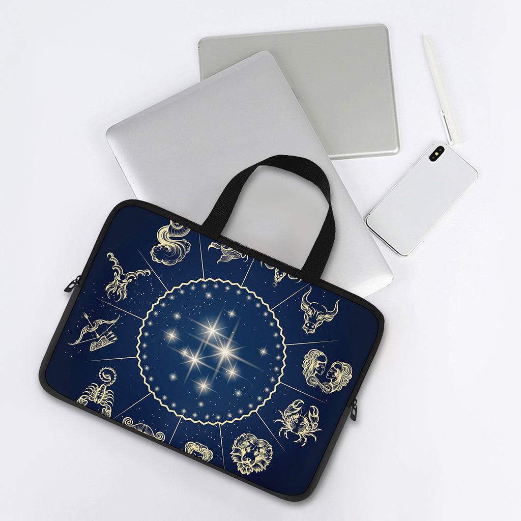 Zodiac Astrology Symbols Print Laptop Sleeve With Handle