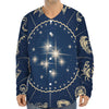 Zodiac Astrology Symbols Print Long Sleeve Baseball Jersey