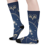 Zodiac Astrology Symbols Print Long Socks