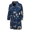 Zodiac Astrology Symbols Print Men's Bathrobe