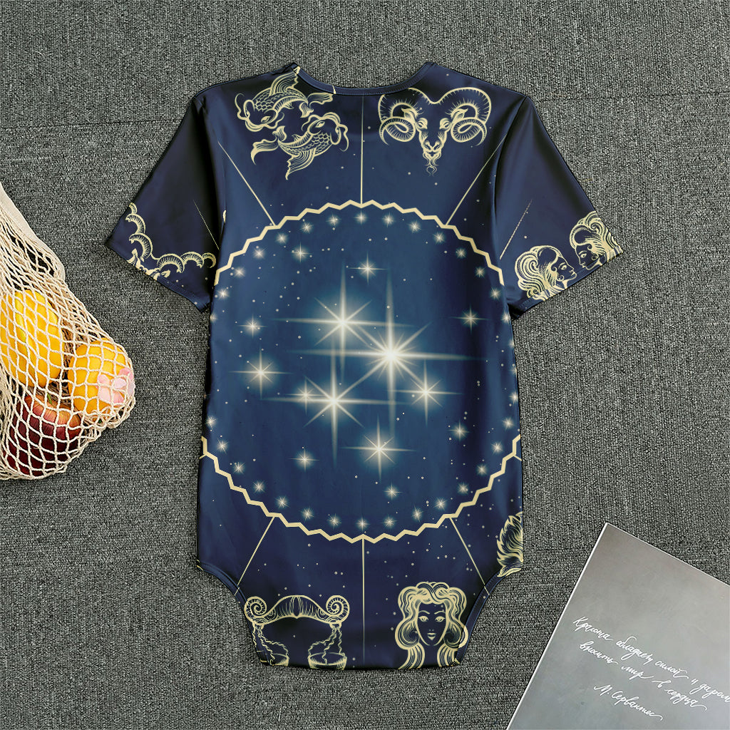 Zodiac Astrology Symbols Print Men's Bodysuit