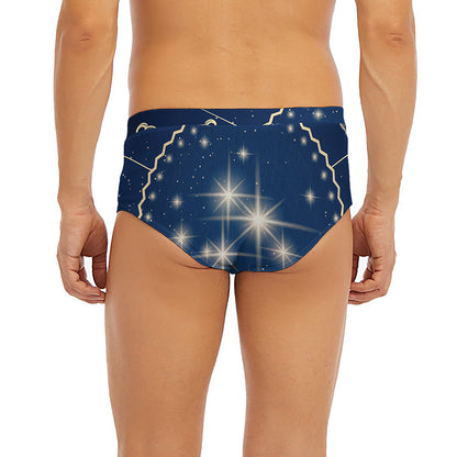 Zodiac Astrology Symbols Print Men's Briefs