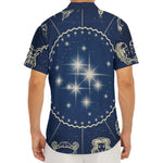 Zodiac Astrology Symbols Print Men's Deep V-Neck Shirt