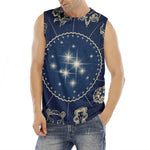 Zodiac Astrology Symbols Print Men's Fitness Tank Top