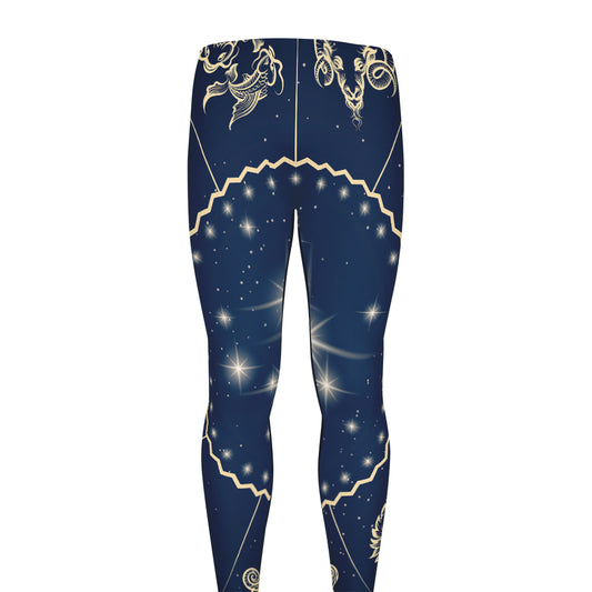 Zodiac Astrology Symbols Print Men's leggings