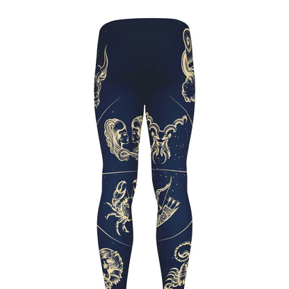 Zodiac Astrology Symbols Print Men's leggings