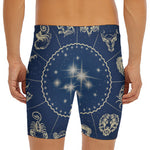 Zodiac Astrology Symbols Print Men's Long Boxer Briefs