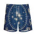 Zodiac Astrology Symbols Print Men's Athletic Shorts