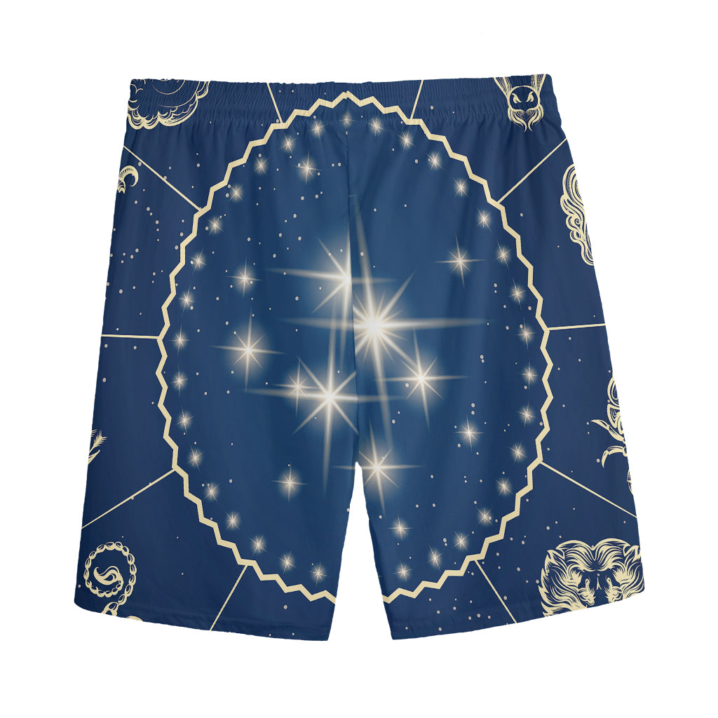 Zodiac Astrology Symbols Print Men's Sports Shorts
