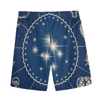 Zodiac Astrology Symbols Print Men's Sports Shorts