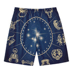 Zodiac Astrology Symbols Print Men's Swim Trunks