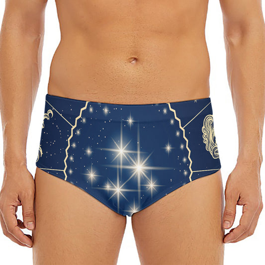 Zodiac Astrology Symbols Print Men's Triangle Swim Briefs