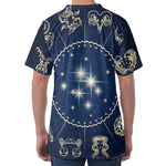 Zodiac Astrology Symbols Print Men's Velvet T-Shirt