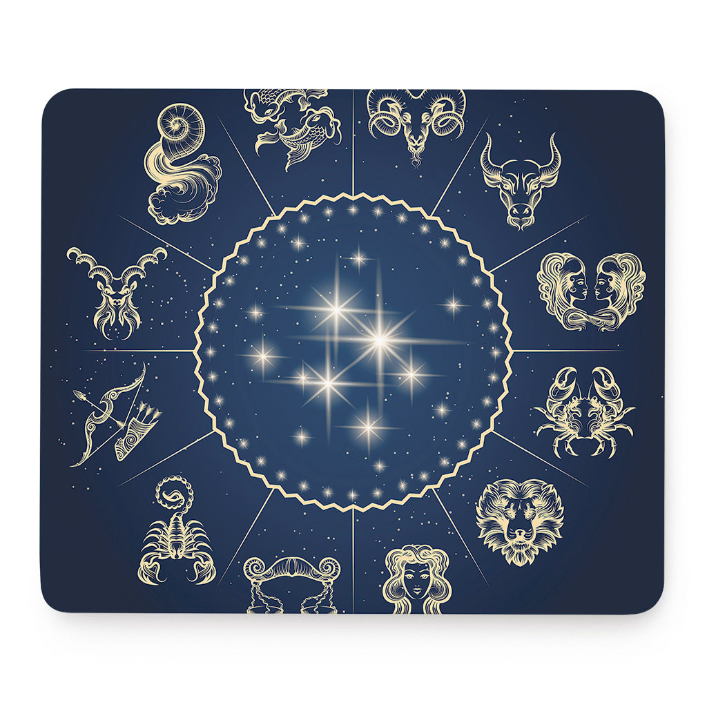 Zodiac Astrology Symbols Print Mouse Pad