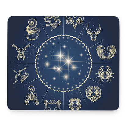 Zodiac Astrology Symbols Print Mouse Pad