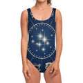 Zodiac Astrology Symbols Print One Piece Swimsuit