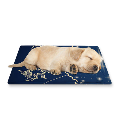Zodiac Astrology Symbols Print Pet Cooling Mat Cover