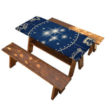 Zodiac Astrology Symbols Print Picnic Table Cover