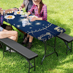 Zodiac Astrology Symbols Print Picnic Table Cover