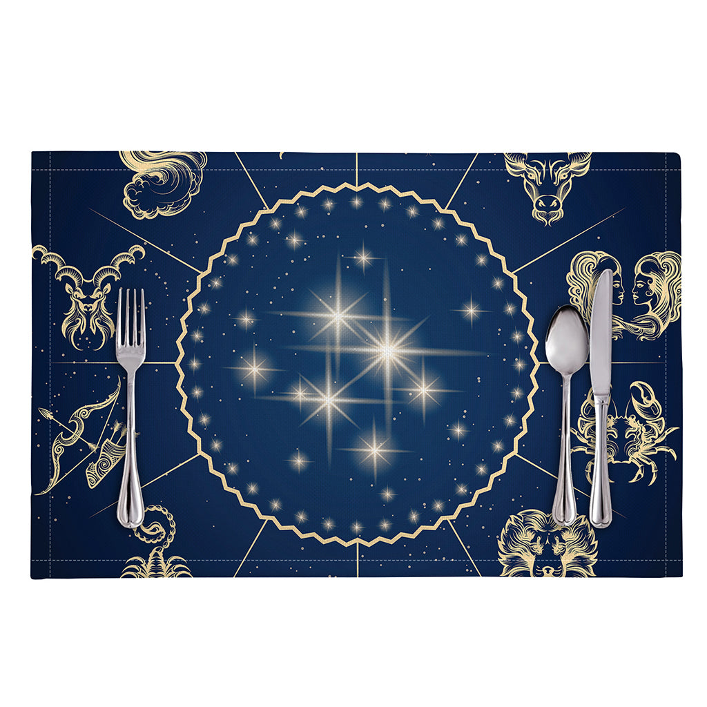 Zodiac Astrology Symbols Print Placemat
