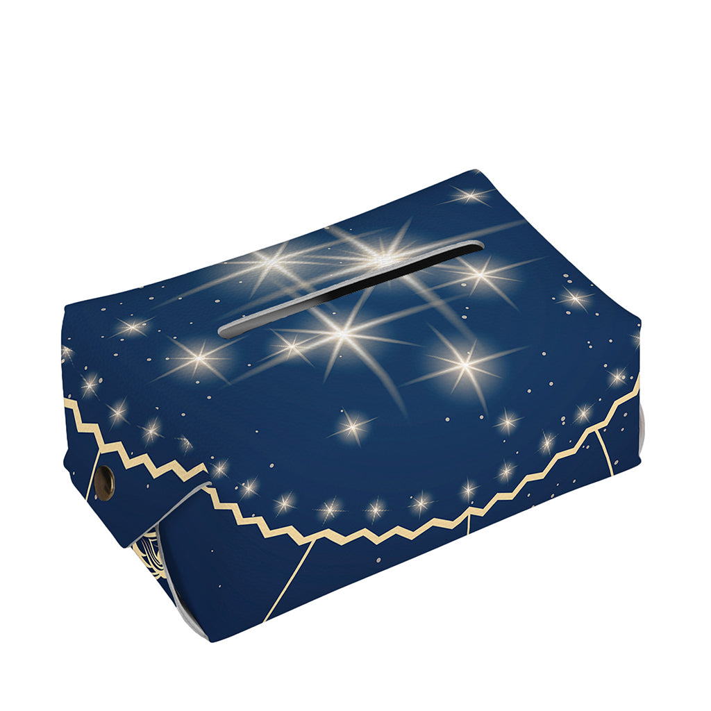 Zodiac Astrology Symbols Print Rectangle Tissue Box Cover