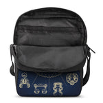 Zodiac Astrology Symbols Print Rectangular Crossbody Bag